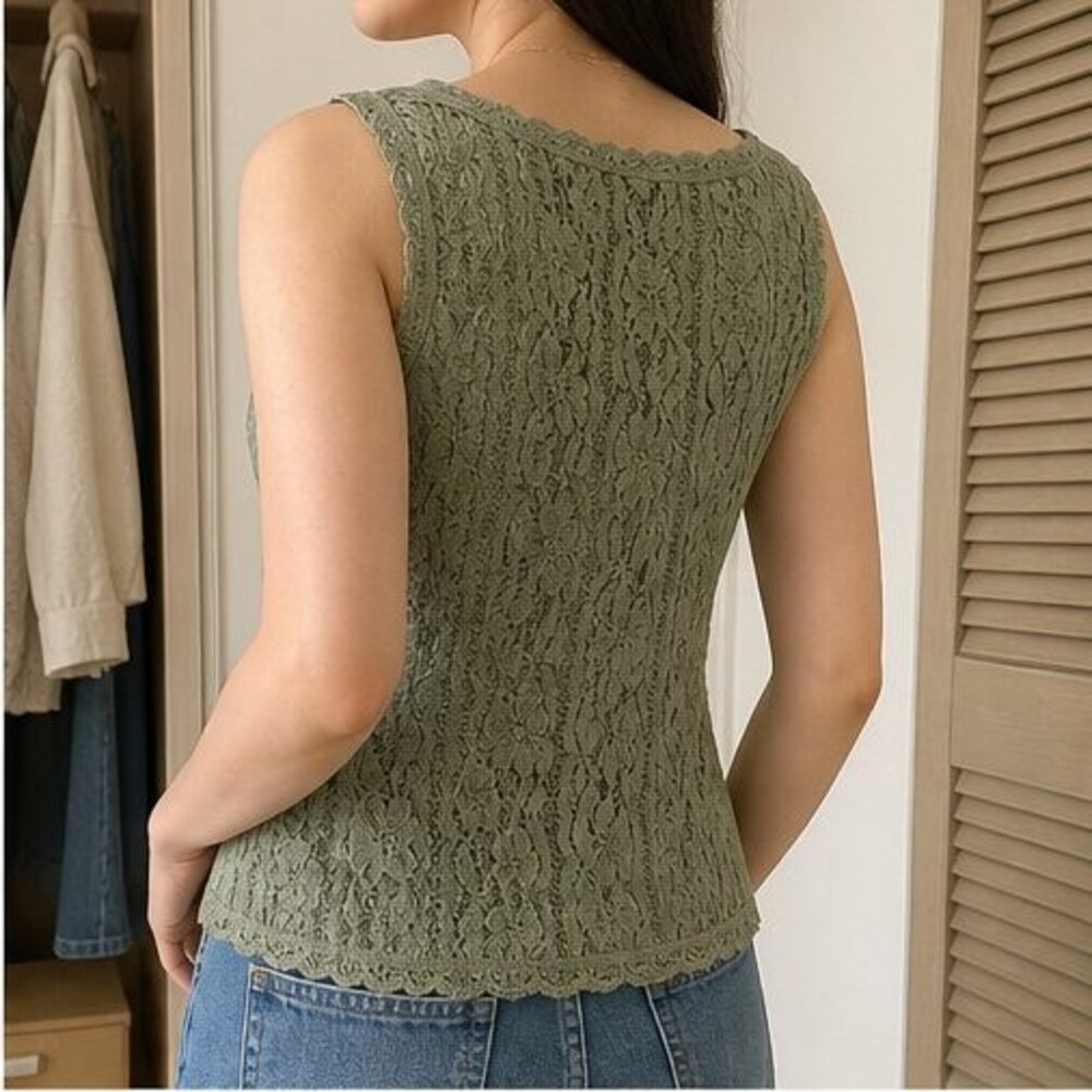 Sage Ruffle Blouse - Picture 3 of 6